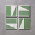 Green Split Shift One Tiles - Handmade